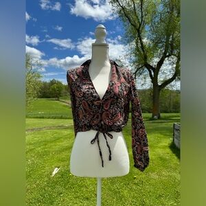 Buttoned crop top